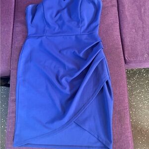 Charlotte Russe Strapless Royal Blue Sheath Dress